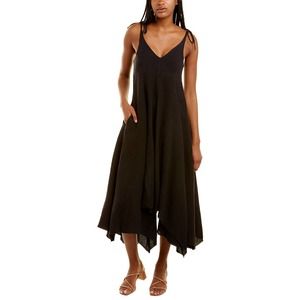 Fil de Vie - Revolve -  Tangier Linen Dress - Black - Size Small